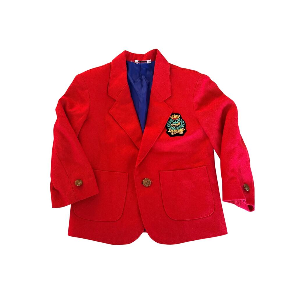 Vintage Jonathan & David Boys Red Blazer - Classic Prep - Picture 2 of 10
